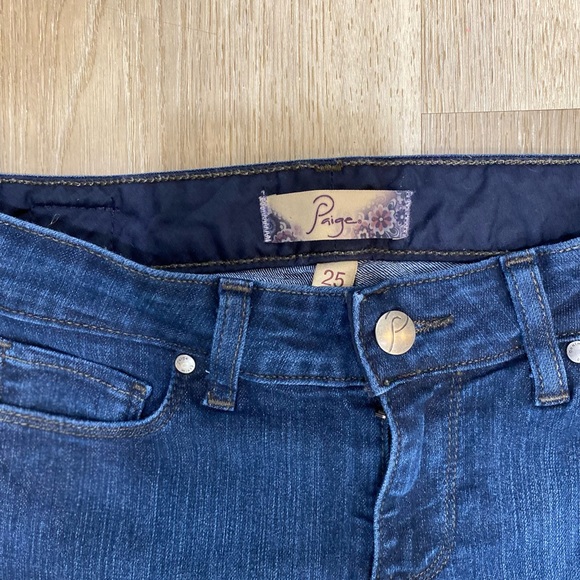 Paige Peg Denim Jeans 25 - Picture 3 of 4
